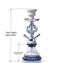 Tabacco Narghile, Narghilè Portatile di Piccole Dimensioni con Narghilè Portatile con Doppi Tubi in Ceramica Sapori di Tabacco Ciotola Tenaglie di Carbone Accessori Chicha Narguile