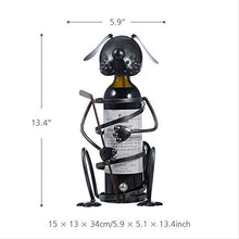 SILOLA Creativo Ferro battuto Cane Golf portabottiglie Artigianato in Metallo casa Soggiorno Tavolo armadietto del Vino Decorazione Arredamento
