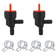 Rockyin 2 Pezzi 90 Gradi Arresto del combustibile valvola a Misura di Briggs & Stratton 698.181 494.539 697.944