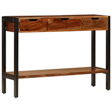 vidaXL Credenza con 3 Cassetti Tavolo Cassettiera Dispensa Vetrina Arredo Soggiorno Armadio Arredamento Legno Massello di Sheesham