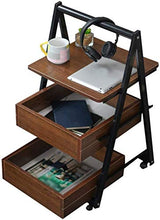 AIYIXUE Utili Archivi Comodino Comodino Triangolo Scala Struttura 3 Cassetti Salvaschermo Residenziale Camera Da Letto Storage 42X42X81Cm Tavolino