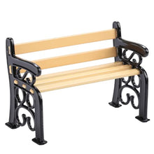 1/12 Panchina da Giardino, Leggera, Comoda da posizionare e trasportare Gambe in Lega di Alluminio Mini Garden Village Patio Panchina da Parco Durevole 1/12 Bench Chair, per Regali Bambini