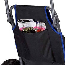 Relaxdays Carrello da Spiaggia Pieghevole, Sedia con Parasole, Ruote Gomma Piena, Carrellino 100 kg per la Sabbia, Nero, 1 pz