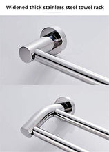 ABWYB Portasciugamani in acciaio inox 304, barra porta asciugamani a doppia asta senza punch, barra per asciugamano da parete – L 70 cm