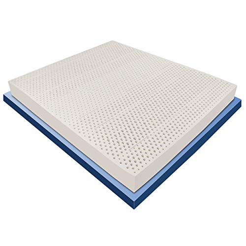 Baldiflex Emporio Materasso Lattice Matrimoniale 165x200 cm Alto 20 cm con 7 Zone a Portanza Differenziata e Fodera 3D Air in Aloe Vera Sfoderabile Antiacaro e Traspirante