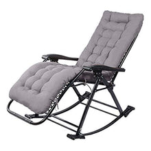 SHUAIIJUAN Sedia per il tempo libero domestico Rocking Chairs for adulti Garden Leisure Relaxer sedia pieghevole regolabile Patio Lounge Recliners esterna Sdraio reclinabili Sedie Rocke con l'ammortiz