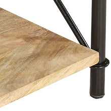 XHCP Comodino con cassetto, Comodino Contenitore per Soggiorno Camera da Letto 40x35x50 cm in Legno massello di Mango