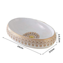 Yxx max -Lavabo Contatore Bacino del Bagno, Ceramica Art Bacino Alta capacità delle Navi da Bagno Adatto for Guardaroba Alberghi (48x34x14.5cm) Lavandino del lavabo