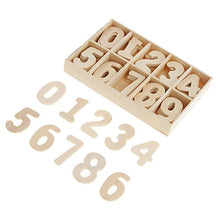 non-brand 120/180 Pezzi Numeri di Legno con Vassoio di Archiviazione Giocattolo Educativo per Bambini - 120 Pezzi