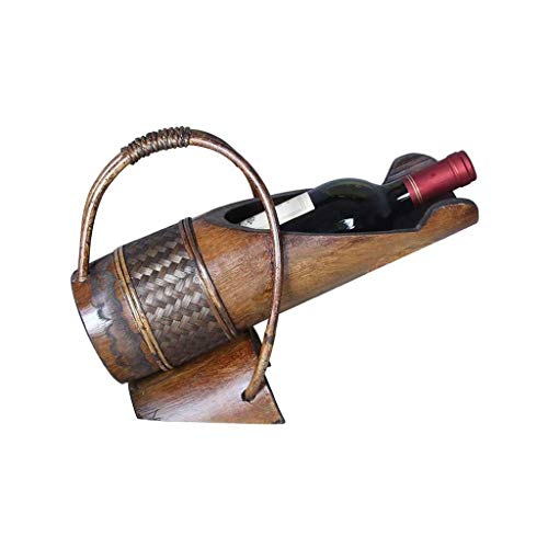 Porta Bottiglie da Vino Portabottiglie per Vino Retro solidi ripiani vino rack di legno del basamento della casa della cucina controsoffitto creativo del vino Scaffale per Vino Porta Bottiglie e Vetro
