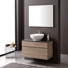 Kiamami Valentina MOBILE BAGNO 90CM CON TOP ARDESIA PER LAVABO DA APPOGGIO IN CERAMICA | SOLE