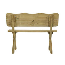 Gartentraum Panchina da Giardino in Pino Massiccio Senza bracciolo - Panchina in Legno Chrano / 90x180x72cm (HxWxD)