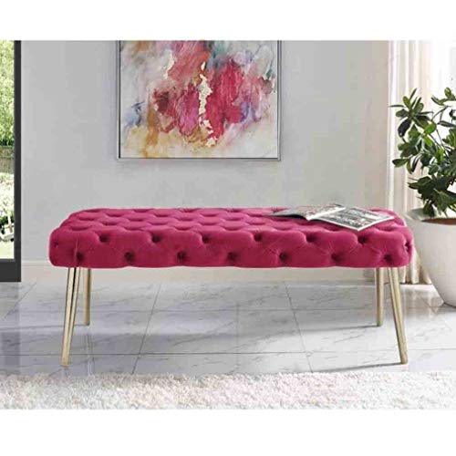 Panca Ottomana Ottomano Bench Poggiapiedi Scarpe Banco Negozio di Abbigliamento Cambio di Medicazione Sgabello Bedroom End Sgabello (Colore : E, Size : Length 100cm)
