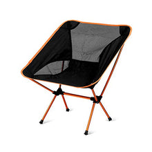 Oeternity Sedia Pieghevole Portatile da Esterno Ultra-Leggero, Portatile, Traspirante E Confortevole, Molto Adatto per attività All'aperto, Campeggio, Escursionismo, Picnic, Pesca,Arancia