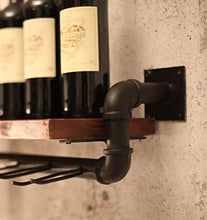 DJSMjbj Wine Rack Wine Rack Supporto di Vetro di Vino Legno Muro Porta Bicchiere Restaurant Decoration Ripiani