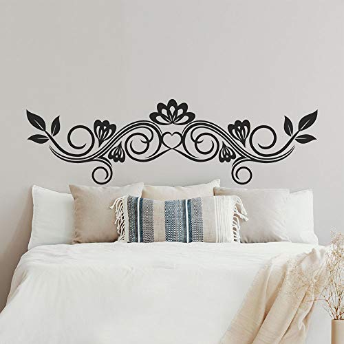 T-MK329 - Adesivi per testiera del letto, 41 x 140 cm, colore: Nero