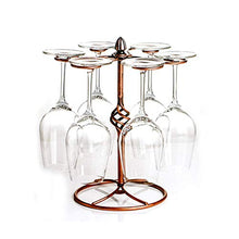 YVX Porta Bicchiere da Vino retrò a Testa in Giù Carro Domestico Albero della Vita Calice personalità Creativa Scaffale Appeso Portabottiglie Ornamenti in Ferro Appeso-Portabicchieri Classico