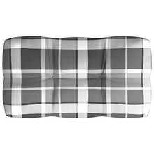 Buyounger Cuscini per Divano Pallet 3 pz Grigio Motivo a Quadri