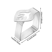8 Morsetto per Tovaglia in Acciaio Inox Clip per Tovaglie Addensata per Stoviglie in Foglia Argento Morsetti per Coperture da Tavolo Porta Clip per Tovaglie per Matrimonio Picnic all'Aperto e Coperto