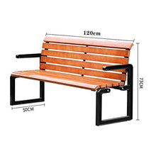 Panchine da giardino in legno massello da giardino per esterni panchine da terrazza, sedie da portico resistenti alle intemperie in legno anticorrosivo per 2-3 persone sedili da cortile, sedia a sdr