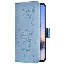 Robinsoni Custodia Compatibile con Samsung Galaxy Note 10 Pro Case Portafoglio Cover Dumbo Stampato Libro Pelle PU Antiurto Case Taccuino Cover Libretto Cartone Animato Case Folio Flip Cover Blu