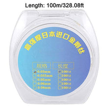 KUIDAMOS Filo da Taglio al molibdeno in Oro, Strumento per separare Lo Schermo da 2 Pezzi 100 Metri con Manico Separatore per Schermo LCD Diviso(0.03MM)