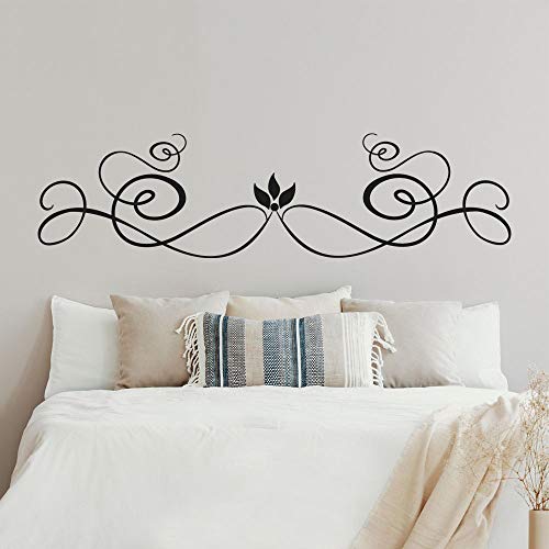 T-MK363 - Adesivi per testiera del letto, 50 x 190 cm, colore: Nero