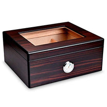 Humidars Cigar Humidor Humidor - Box Legno di Cedro humidor Scatola con umidificatore umidificatore può contenere circa 50 sigari mantenerlo fresco .Scatola di immagazzinaggio di cigari di grande capa