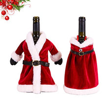 Amosfun 2pcs Decorazioni per Bottiglie di Vino di Natale Decorazioni Maglione Lavorato a Maglia Decorazioni per Bottiglie di Vino di Babbo Natale bomboniere Forniture Regali