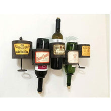 Xiaoli Portabottiglie per Vino Parete Wine Rack Metallo Creativo Wine Rack Bagagli Industriale del Vento Parete Wall Hanging Decoration Bottiglia di Vino Rack Scaffale per Vino