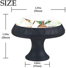 Scimmia della giungla tropicale Pomelli per Porta Set di 4 Pomelli per Mobili Manopole per Cassetti Cucina Armadio Vetro