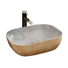 William 337 WYZ Lavabo in Ceramica, Bagno contatore Bacino al di sopra Art lavandino del Bagno Guardaroba Wash Stand (50x40x14cm) Room