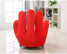 Divano Creativo Dito Tessuto Cinque Dita Camera Letto Divano Pigro Monomoda Semplice Moderna Sedia Per Computer Per Il Tempo Libero,Red,Wheel
