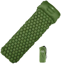 HongLianRiven Lettino da Viaggio Auto Gonfiabile Letto materassino Gonfiabile Piegato Materassino con annesso Cuscino Gonfiabile Ultralight materassino da Campeggio 6-3 (Color : Green)
