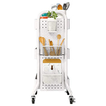 &ripiano di stoccaggio Scaffale, Movable bagagli Piccolo Carrello Bagno Soggiorno da terra multifunzione a 3 strati Rack bagagli Scaffale di finitura