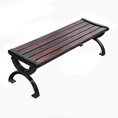 Panca da giardino per esterni sedia da parco in ferro, panca da giardino in legno massello anticorrosivo, panca da terrazza con schienale e braccioli, sedia da veranda, panchina da ingresso / prato