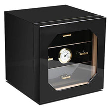 WangQ Scatola di sigari - Cigar Humidor Piano Paint Trasparente Tettuccio apribile Grande capacità Tre Strati di profumato Legno di Cedro Idratante Cabinet Humidor Cigar Cabinet Cigar Case humidor