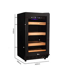 CLJ-LJ Humidor Gabinetto costante Temperatura e umidità Cigar Cabinet Home Office umidità di Controllo deumidificazione Sigaro Cabinet (Colore: Nero, Dimensioni: 45x49x83cm)