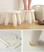GXT Semplice Bianco di Plastica Sgabello Panchina Bagno Sgabello da Bagno Sgabello Basso Sedia Principale Piccolo Stabile (Color : White)