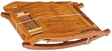 Sedia Lounge Sedia Regolabile Chaise Reclinabile Bamboo Sedia a Dondolo Pieghevole Pieghevole Sedia a Sdraio Portatile per Giardino Prato a Sdraio Backyard