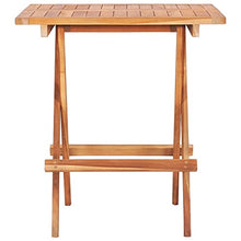 vidaXL Set da Bistrot 3 pz con Cuscini Azzurri Legno Massello di Teak