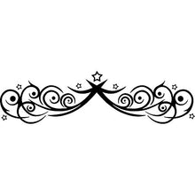 T-MK1111 - Adesivi per testiera del letto, 52 x 190 cm, colore: Nero