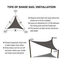 WWYL Tenda da Sole Vela Impermeabile da Esterno Giardino Patio Party Protezione Solare Tenda da Sole Tettoia A Triangolo Blocco UV 98% per Cortile Esterno Estivo (Blu,4 x 4 x 4 m)