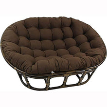 ZWPY Cuscino per Sedia Doppio Papasan-No, Cuscini per Sedia a Cesto sospesi, Cuscino per Sedia Amaca sospesa Sovradimensionato per Patio Giardino, Marrone Scuro