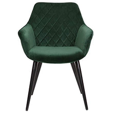 WOLTU BH153gn-2 Coppia Sedie Sala da Pranzo Poltrona con Braccioli per Soggiorno in Velluto Verde Gambe in Metallo