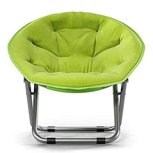 Sedia pieghevole leggera e durevole Sedia Moon pieghevole / Costruzione leggera Tempo libero Cuscino imbottito oversize Comodo Cuscino confortevole Salotto Camera da letto Mobili da giardino Sedile