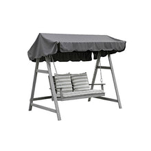 greemotion Dondolo da giardino 2 posti modello “Maui”, panca dondolo giardino con tetto, struttura in legno di acacia, ca. 200 x 180 x 120 cm