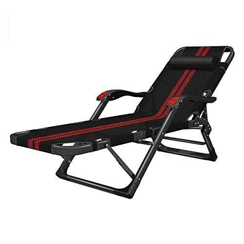Hfyg Lettino Prendisole Sedie a Sdraio Regolabili per sedie a Sdraio da Giardino in textilene con braccioli a gravità gravità Zero Sedie da Giardino Portatili da Spiaggia Chaise Longue