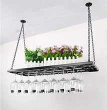PZW Semplice e Creativo Portabottiglie da Soffitto Portabottiglie Altezza Regolabile Appeso a Parete Portabottiglie Di Ferro Ferro Metallo Portabottiglie Di Vetro Bicchieri da Calici Rack Stile Vinta