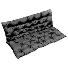 vidaXL - Cuscino per dondolo Hollywood, 120 cm, colore: Nero/Grigio